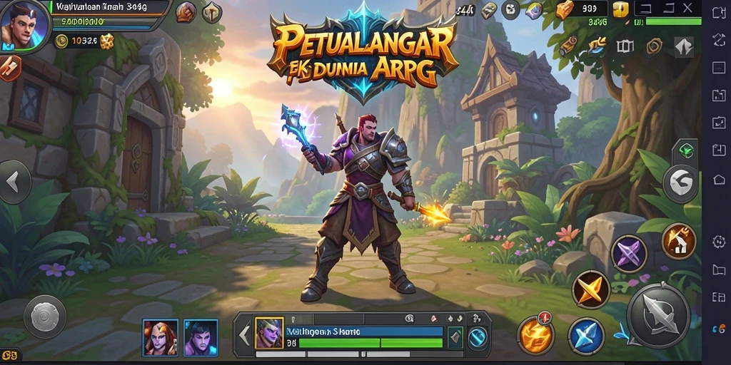Tangkapan layar gameplay ARPG yang menarik dari 3446, menunjukkan pertarungan intens.