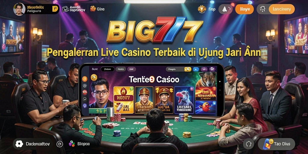 Tampilan gameplay Live Casino yang mengesankan dan interaktif.