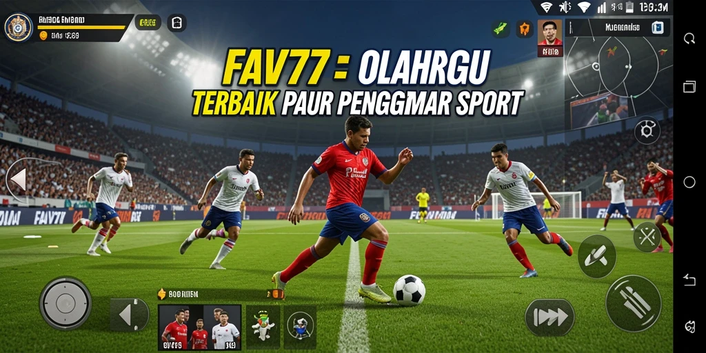 Screenshot gameplay FAV77 menampilkan aksi olahraga yang seru dan mendebarkan.
