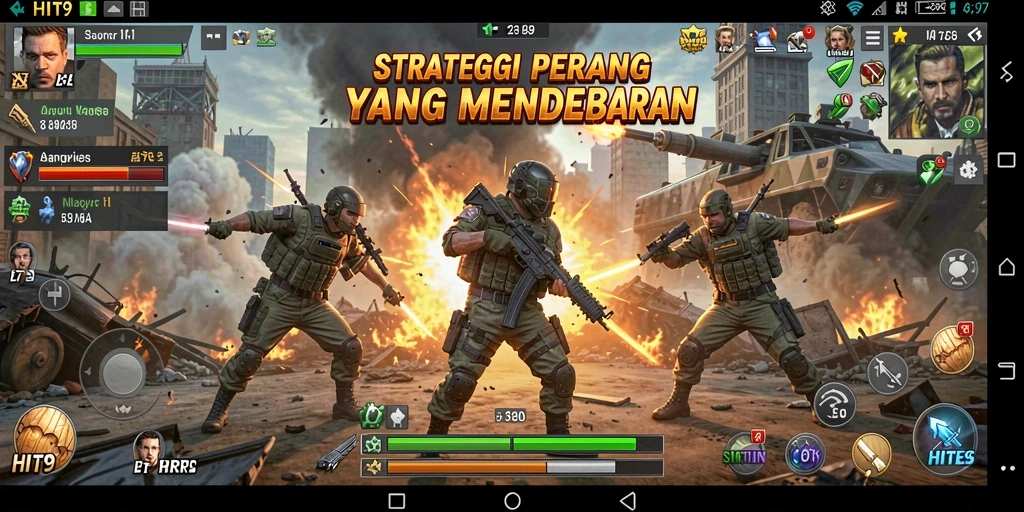 Gameplay seru yang penuh strategi dalam HIT9.