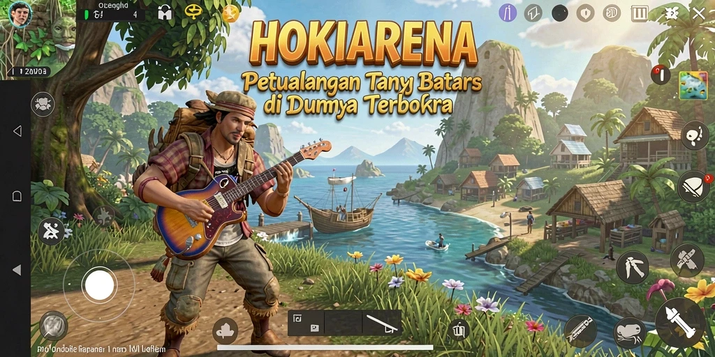 Gameplay HOKIARENA menampilkan dunia terbuka yang kaya dan memukau.