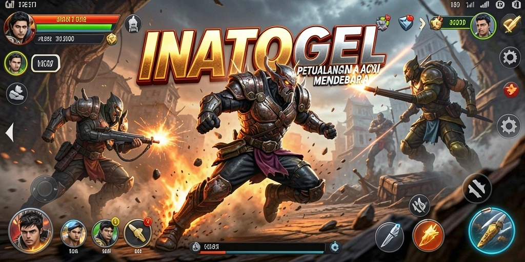Tampilan gameplay seru dalam INATOGEL yang penuh aksi.