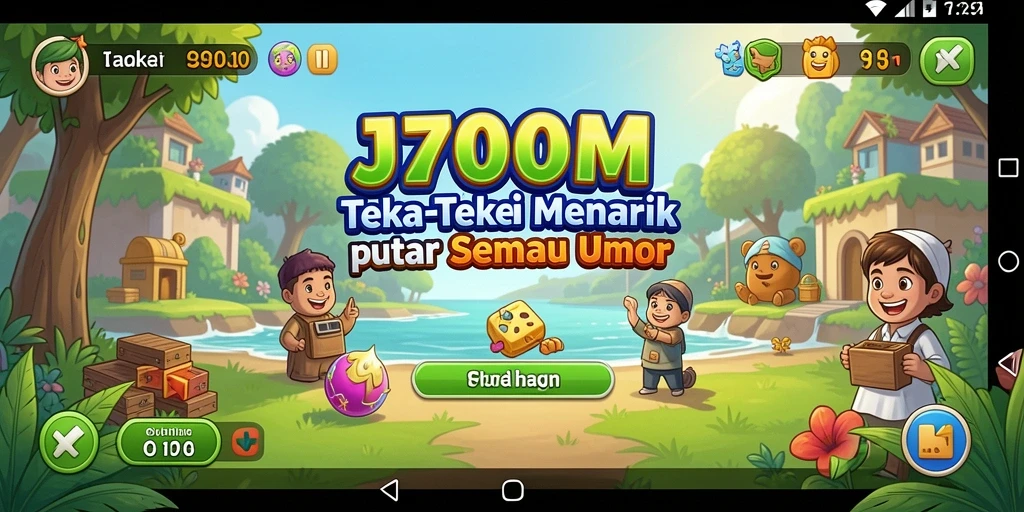 Screenshot J200M menampilkan gameplay Puzzle yang mengasyikkan.