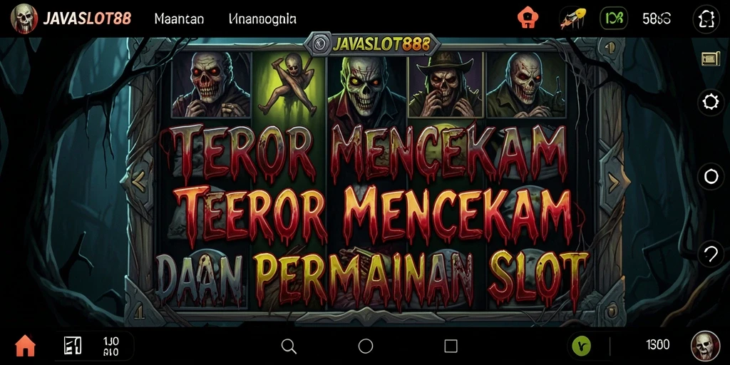 Tangkapan layar gameplay <strong>JAVASLOT88</strong> menunjukkan suasana mencekam dan menegangkan.