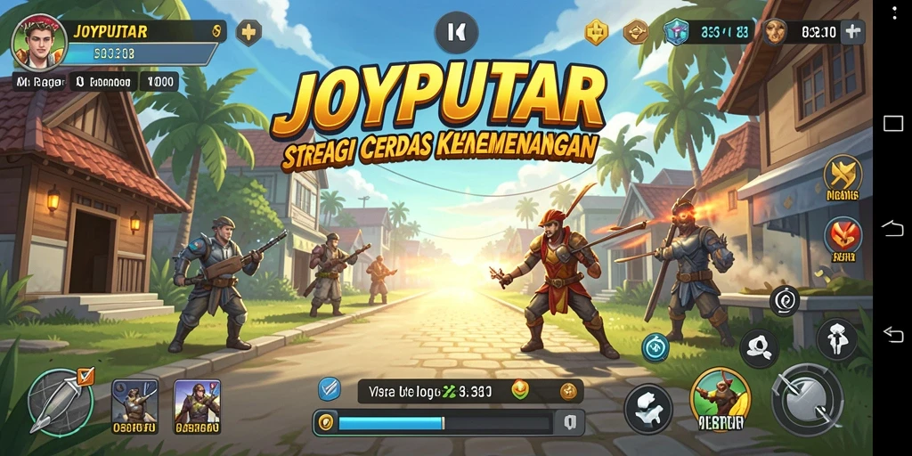 Tampilan gameplay JOYPUTAR yang intens dan penuh strategi.