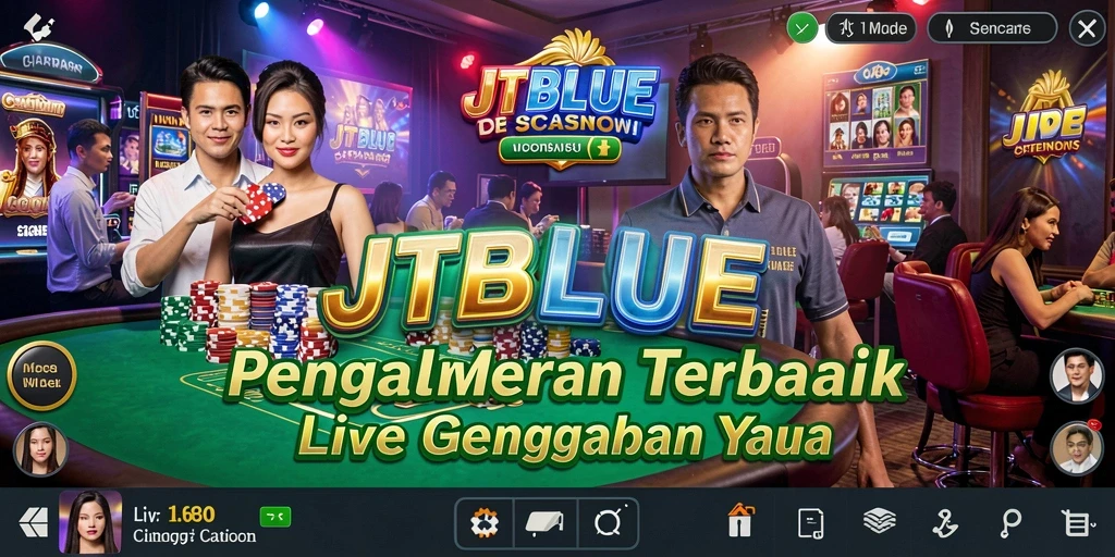 Tampilan gameplay Live Casino yang mendebarkan dari JTBLUE.