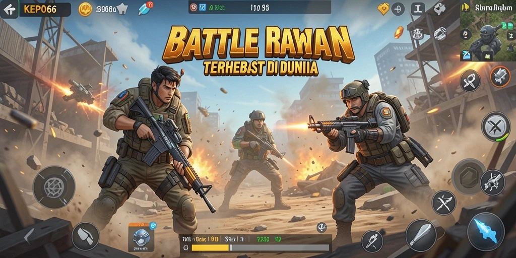 Tampilan gameplay seru dalam KEPO66 Battle Royale.