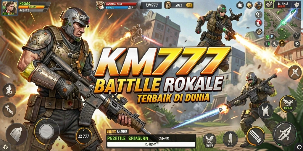 Tampilan aksi seru dalam gameplay KM777 yang menegangkan.