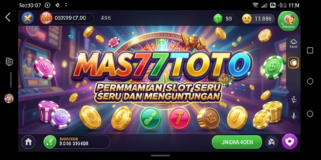 Tampilan gameplay menegangkan dari MAS77TOTO yang menghibur.