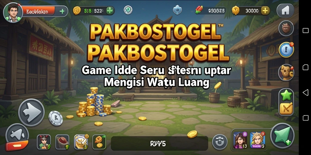 Tampilan gameplay PAKBOSTOGEL yang menarik dan penuh warna.