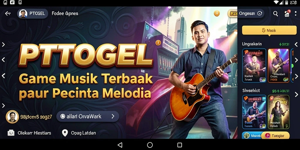 Screenshot gameplay PTTOGEL yang menunjukkan keseruan bermain musik.