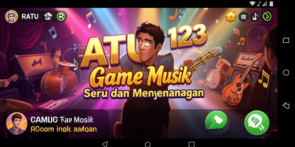 Tampilan gameplay interaktif dari RATU123 yang menyenangkan.