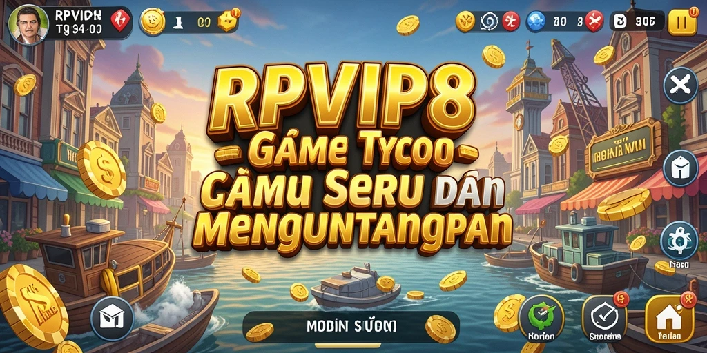 Tampilan menarik gameplay Tycoon di RPVIP8 dengan elemen strategi yang mendalam.