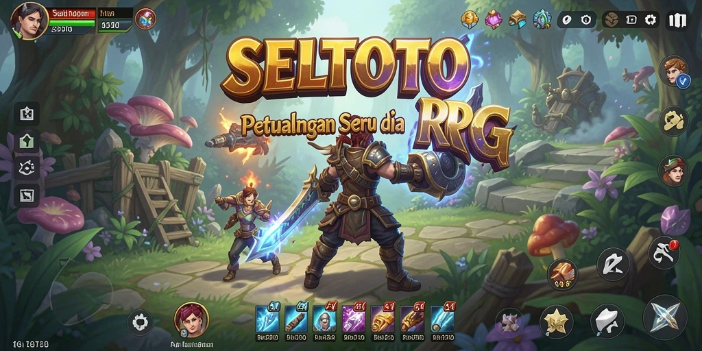 Tangkapan layar gameplay SELTOTO yang menunjukkan karakter dalam aksi petualangan RPG.