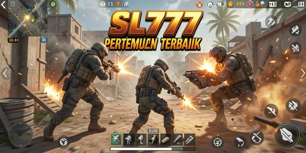 Gameplay SL777 yang intens dan mendebarkan dalam lingkungan Battle Royale.