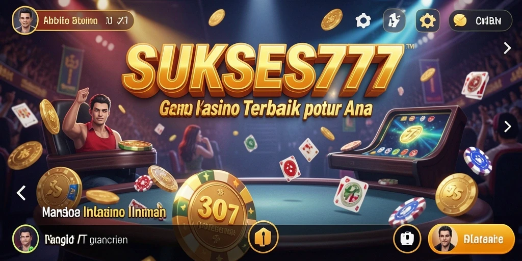 Tampilan gameplay menarik dari SUKSES777 menunjukkan keseruan Kasino.